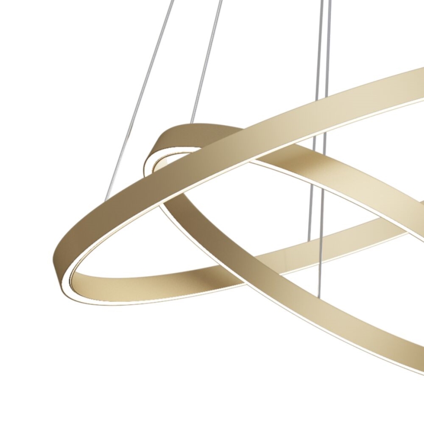 Maytoni MOD058PL-L74BS3K - LED-Kronleuchter an Aufhängung RIM LED/88W/230V 3000K d 80 cm golden