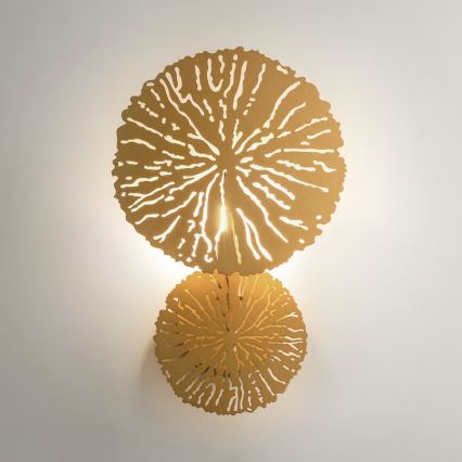 Maytoni MOD082WL-01G - Wandleuchte LOVETANN 1xE14/40W/230V golden