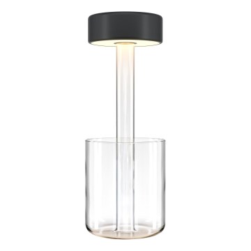 Maytoni MOD229TL-L3B3K1 - LED dimmbare, wiederaufladbare tragbare Tischlampe LED/3W/5V 2200-4000K 2000 mAh schwarz/klar