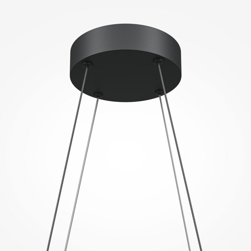 Maytoni MOD244PL-L50BK - HALO LED-Pendelleuchte mit Seilaufhängung, LED/40W/230V, schwarz