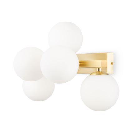 Maytoni MOD547WL-05BS - Wandleuchte DALLAS 5xG9/28W/230V golden