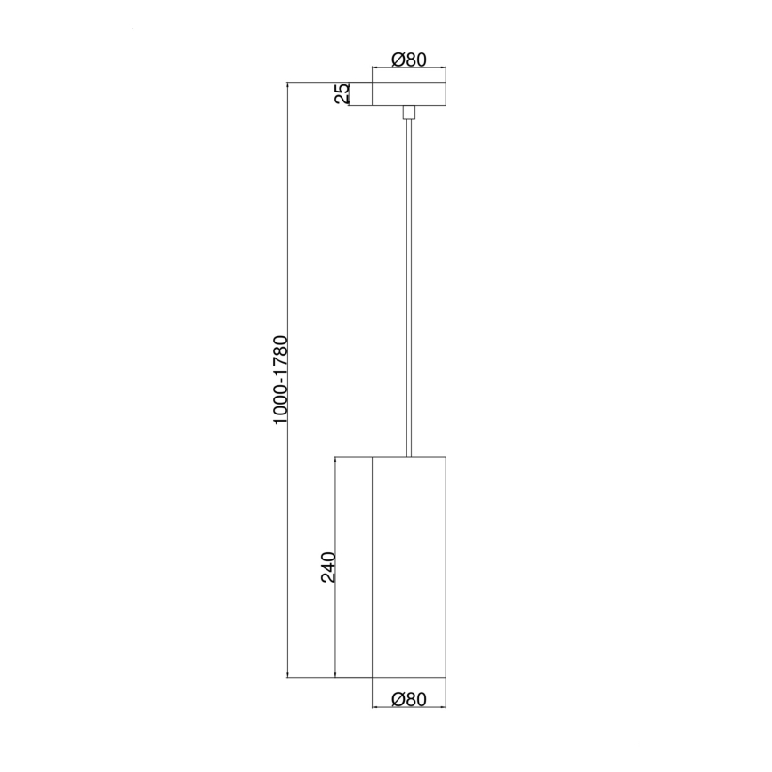 Maytoni P011PL-01CH - Hängeleuchte GIOIA 1xE14/40W/230V schwarz