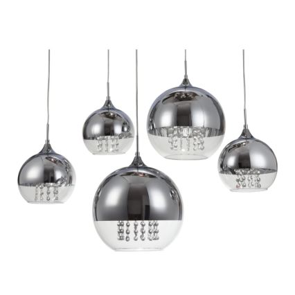 Maytoni P140-PL-170-5-N - Hängeleuchte FERMI 5xE27/60W/230V glänzendes Chrom
