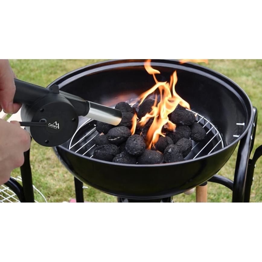 Mechanical grill bellow schwarz