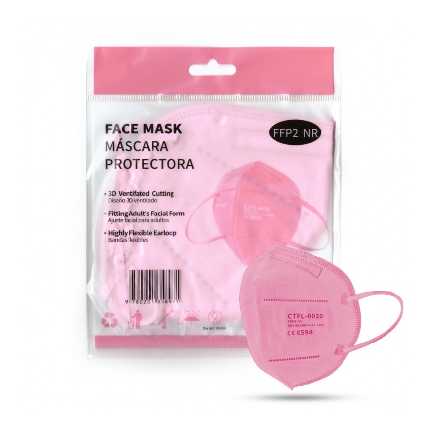Media Sanex Atemschutzmaske FFP2 NR / KN95 Rosa 20St.