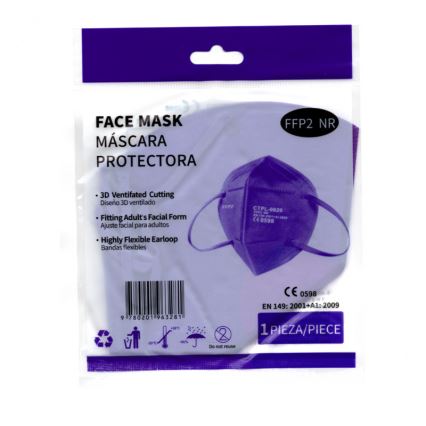 Media Sanex Atemschutzmaske FFP2 NR / KN95 violett 50St.