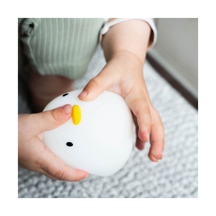 MegaLight - Aufladbare Kinder-Badewannenlampe mit Touch-Funktion (LED RGB) SWIMMY DUCK LED/5V IP67