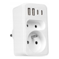 Mehrfachsteckdose 2Z + 2xUSB-C + 2xUSB-A