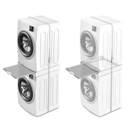 Meliconi 656114 - Zwischenstück für Waschmaschine und Trockner 70 cm weiß