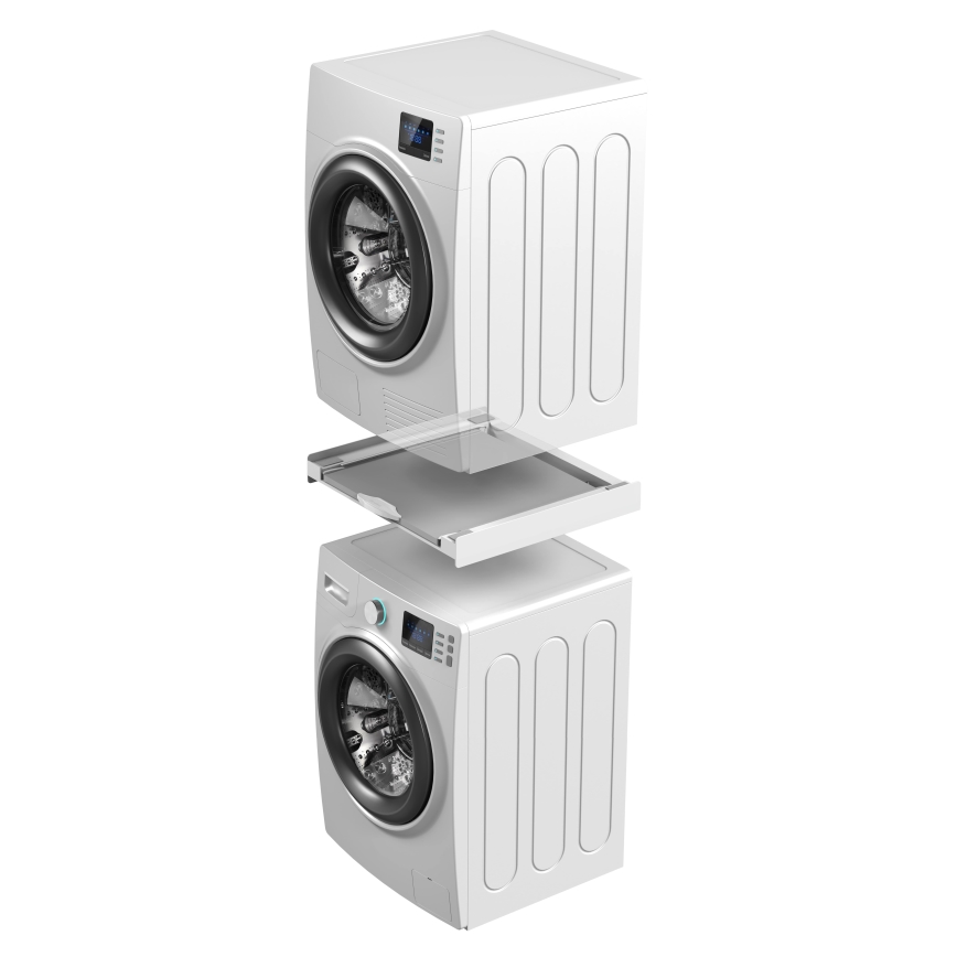 Meliconi 656114 - Zwischenstück für Waschmaschine und Trockner 70 cm weiß