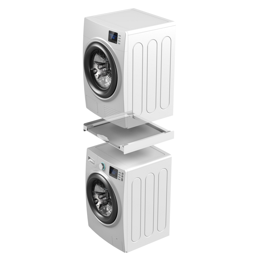 Meliconi 656114 - Zwischenstück für Waschmaschine und Trockner 70 cm weiß