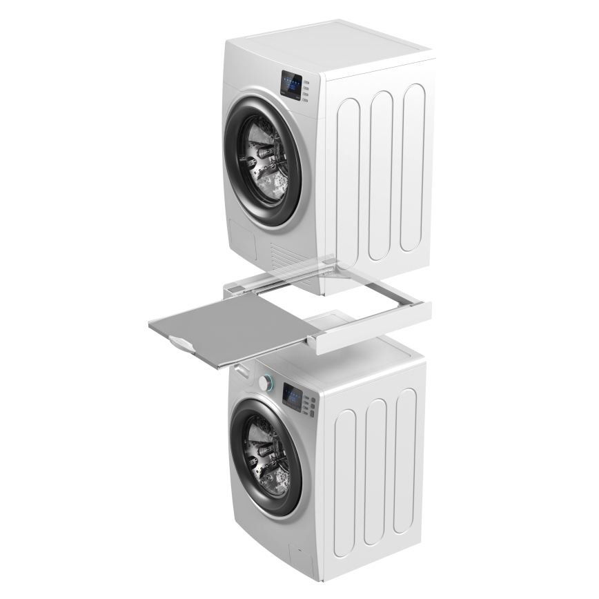 Meliconi 656114 - Zwischenstück für Waschmaschine und Trockner 70 cm weiß