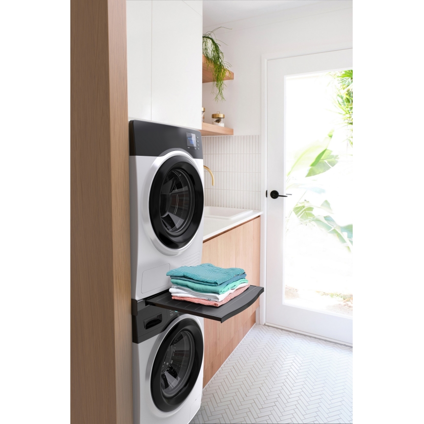 Meliconi 656136 - Zwischenstück mit Auszug für Waschmaschine und Trockner, 60 cm, schwarz