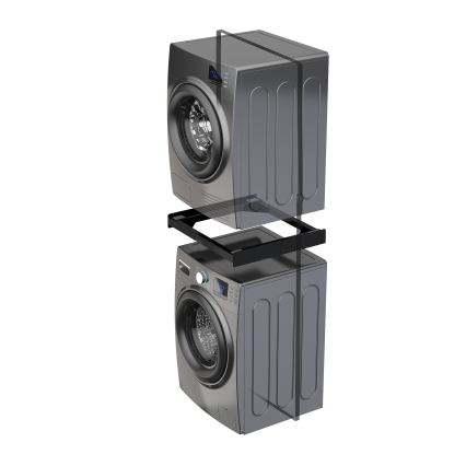 Meliconi 656138 - Zwischenbausatz für Waschmaschine und Trockner 70 cm schwarz