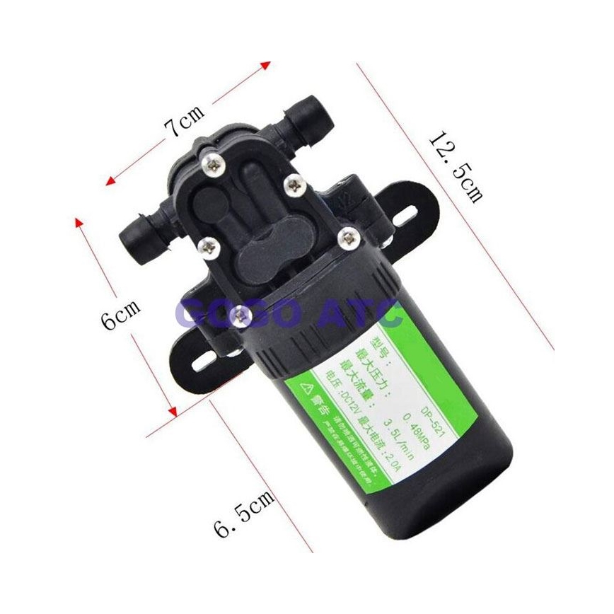 Membran-Selbstansaugpumpe 12 V, 3,5 l/min