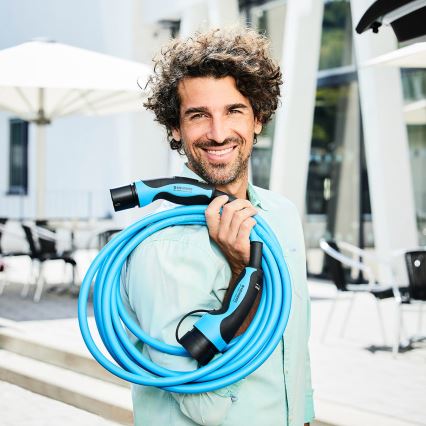 Mennekes - Ladekabel für Elektroautos Typ 2 7,5m 4,6kW 20A IP44