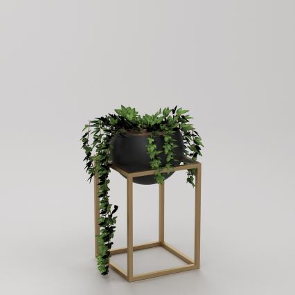 Metall-Blumentopf 51,3x29 cm in Gold