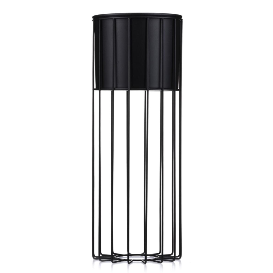 Metall-Blumentopf LOFT 55x20 cm schwarz