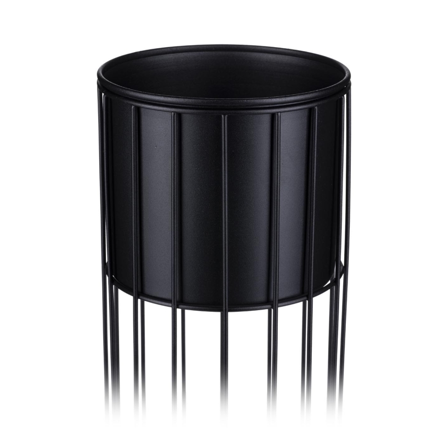 Metall-Blumentopf LOFT 55x20 cm schwarz