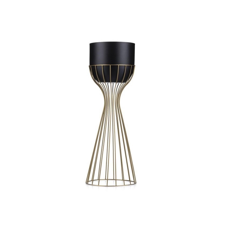 Metall-Blumentopf LOFT 56x20 cm golden/schwarz
