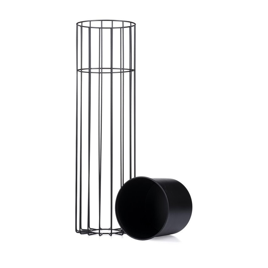 Metall-Blumentopf LOFT 70x20 cm schwarz