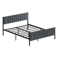 Metall-Doppelbett LUNOR 140x200 cm, anthrazit, Belastbarkeit 200 kg