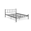 Metall-Doppelbett ORMEL 160x200 cm, schwarz, Belastbarkeit 200 kg