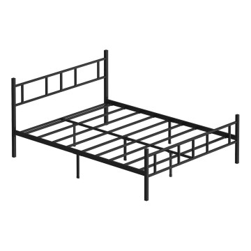 Metall-Doppelbett PIRON 160x200 cm, schwarz, max. Tragkraft 200 kg