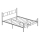 Metall-Doppelbett PIRON 160x200 cm, weiß, Belastbarkeit 200 kg