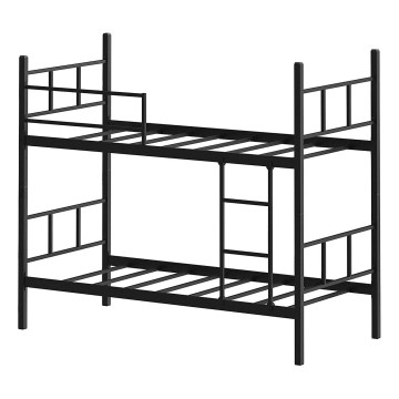 Metall-Etagenbett MAVEN 90x200 cm, schwarz, Tragfähigkeit 2x100 kg