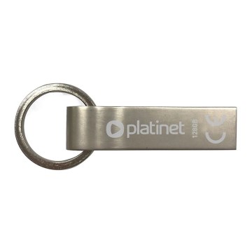 Metall wasserdicht Flash Disk USB 128GB matt Chrom