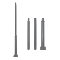Metallmast für Außenbeleuchtung BASE, 3 m, grau