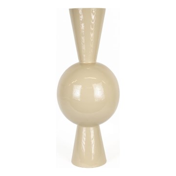 Metallvase 60x25 cm, beige