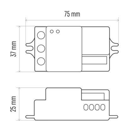 Mikrovellen-Bewegungssensor MW B 360° 1200W/230V weiß