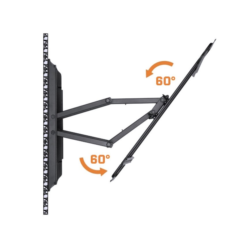 MK FLORIA MKF-17DP641 - Wandhalterung für TV-Gerät mit Gelenk 80" schwarz