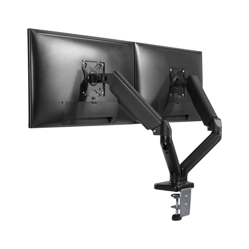 MK FLORIA MKF-21DP113S2 - Verstellbare Halterung für zwei 32-Monitore, schwarz
