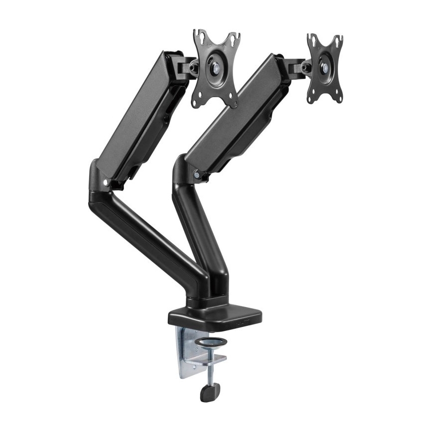 MK FLORIA MKF-21DP113S2 - Verstellbare Halterung für zwei 32-Monitore, schwarz