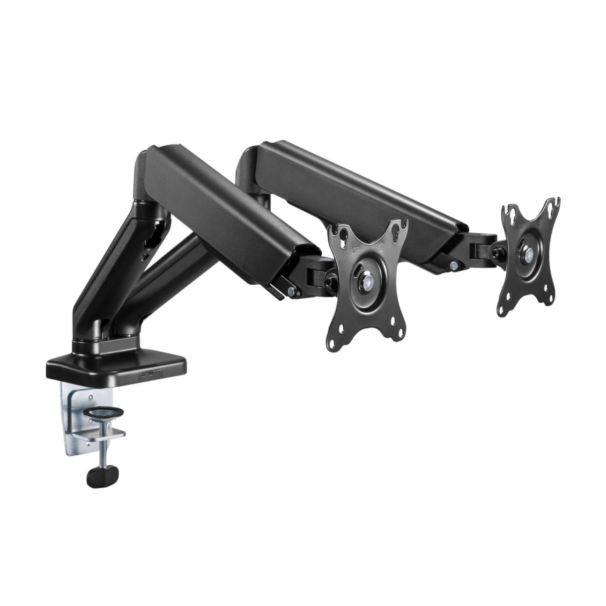 MK FLORIA MKF-21DP113S2 - Verstellbare Halterung für zwei 32-Monitore, schwarz