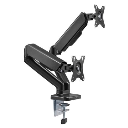 MK FLORIA MKF-21DP113S2 - Verstellbare Halterung für zwei 32-Monitore, schwarz