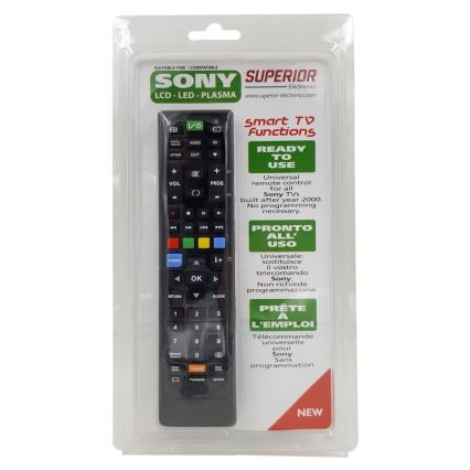 MK FLORIA Superior FB UNI TV SONY - Ersatzfernbedienung für SONY-Fernseher 2xAAA