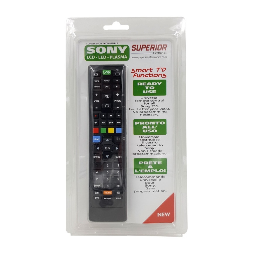 MK FLORIA Superior FB UNI TV SONY - Ersatzfernbedienung für SONY-Fernseher 2xAAA