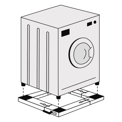 MK FLORIA Superior Wheel Wash - Anti-Vibration-Untergestell für die Waschmaschine 62x62 cm