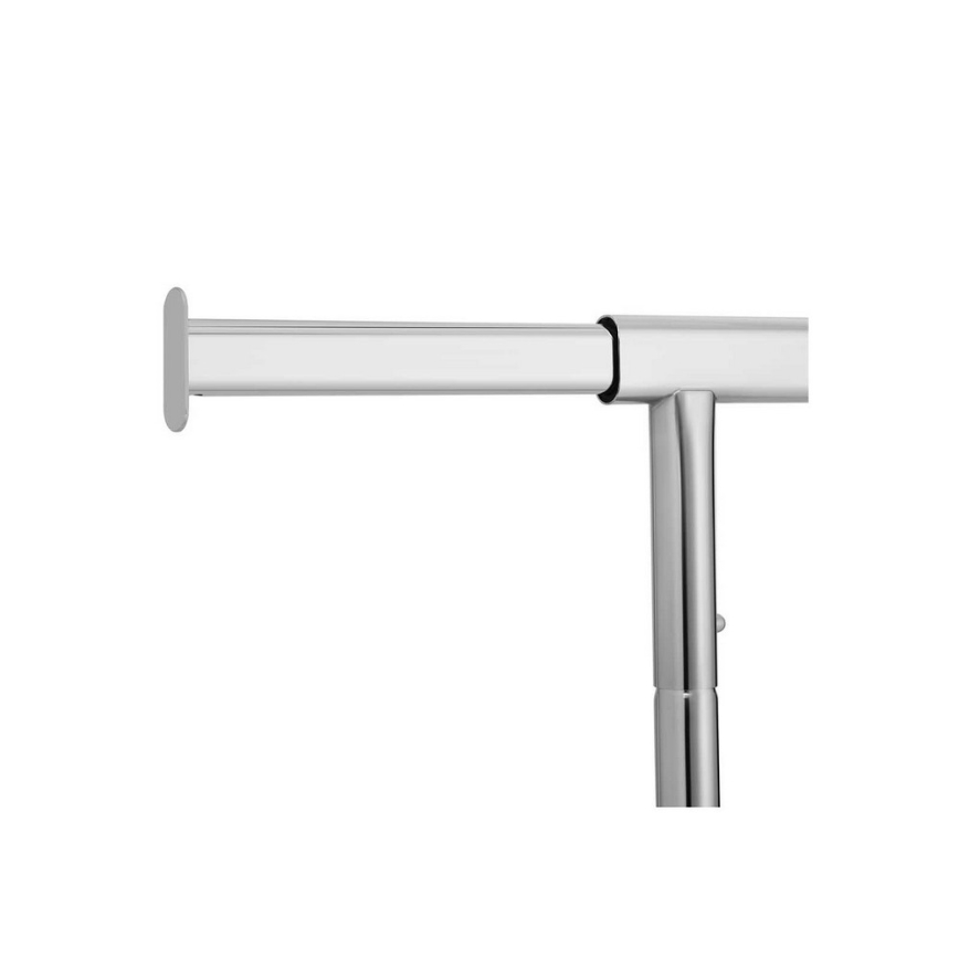 Mobiler Garderobenständer JEAN 110/150x160x45 cm silber
