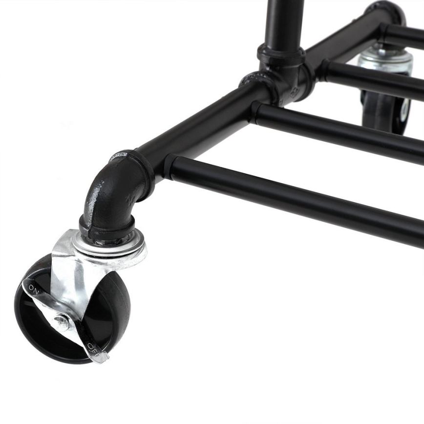 Mobiler Kleiderständer LINEA, schwarz