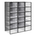 Modulares BOXIFY-Regal mit Fächern, schwarz