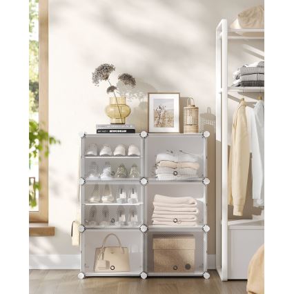 Modulares Regal mit Fächern BOXIFY weiß