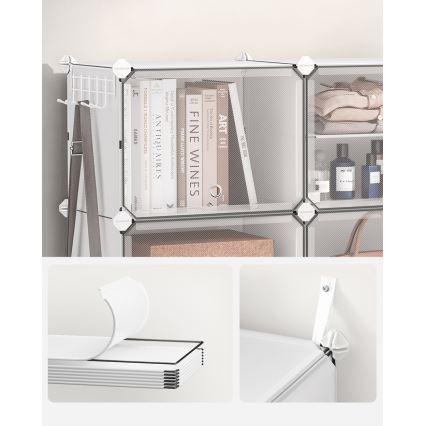 Modulares Regal mit Fächern BOXIFY weiß