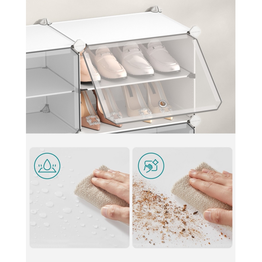 Modulares Regal mit Fächern BOXIFY weiß