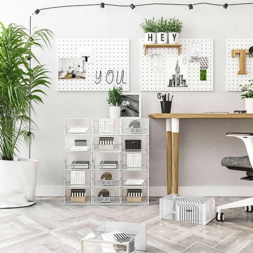Modulares Regal mit Fächern BOXIFY weiß