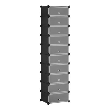 Modulares Regal mit Schubladen BOXIFY, schwarz